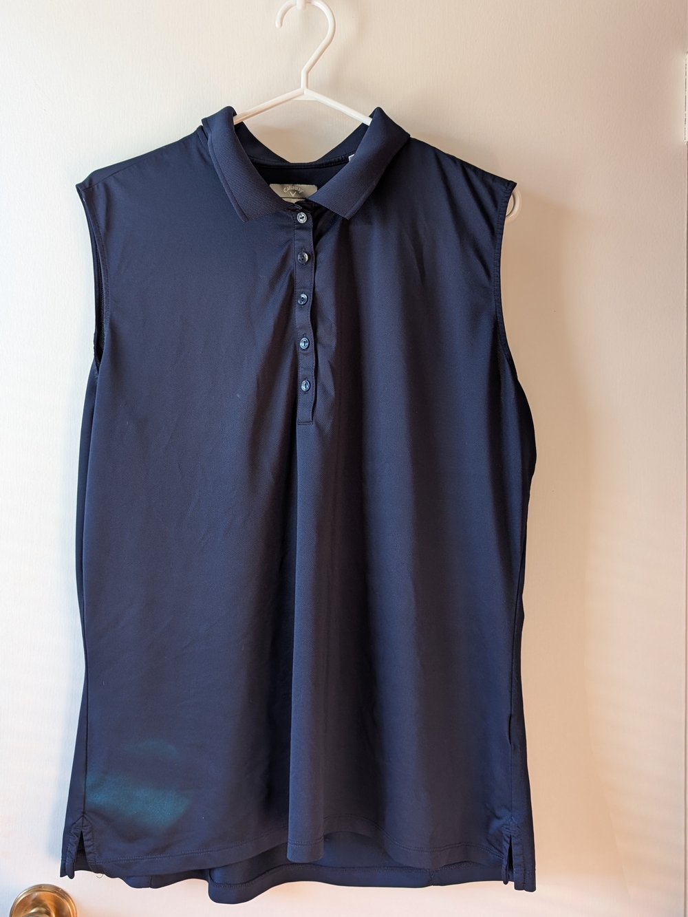 Callaway Navy Sleeveless Polo